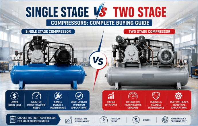 Single Stage vs Two Stage Compressors: Complete Buying Guide